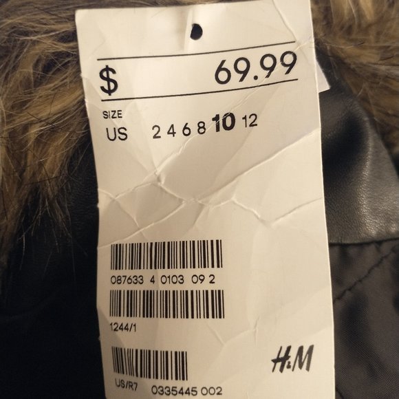 Amazing Vintage Faux-fur Faux-leather Jacket (H&M) - Picture 6 of 9
